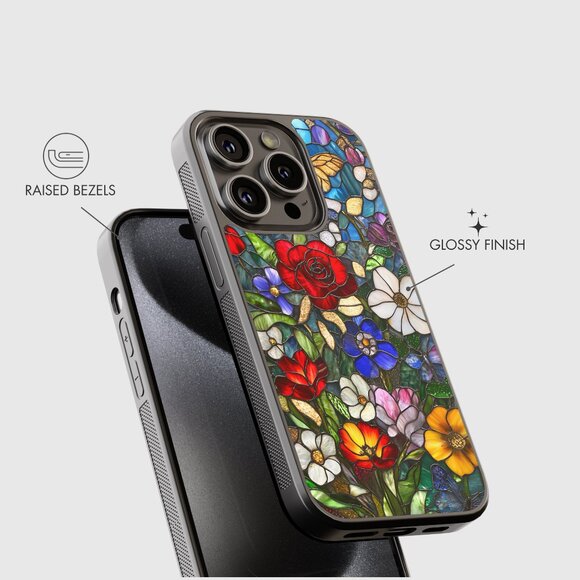 Floral Phone Cover – iPhone 16, 15 Pro, 14, Galaxy S25, S24, S24 Ultra, Pixel 9 - Picture 3 of 9
